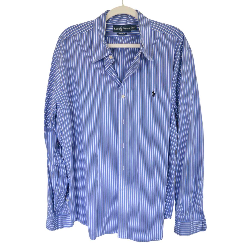 Ralph Lauren Vintage Pinstripe Button Down Shirt